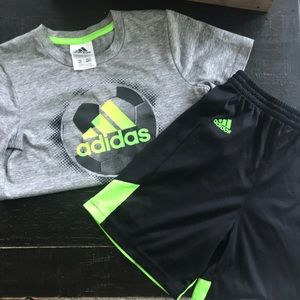 Adidas Kids Soccer T-shirt and Shorts set, Size 4T (EUC)